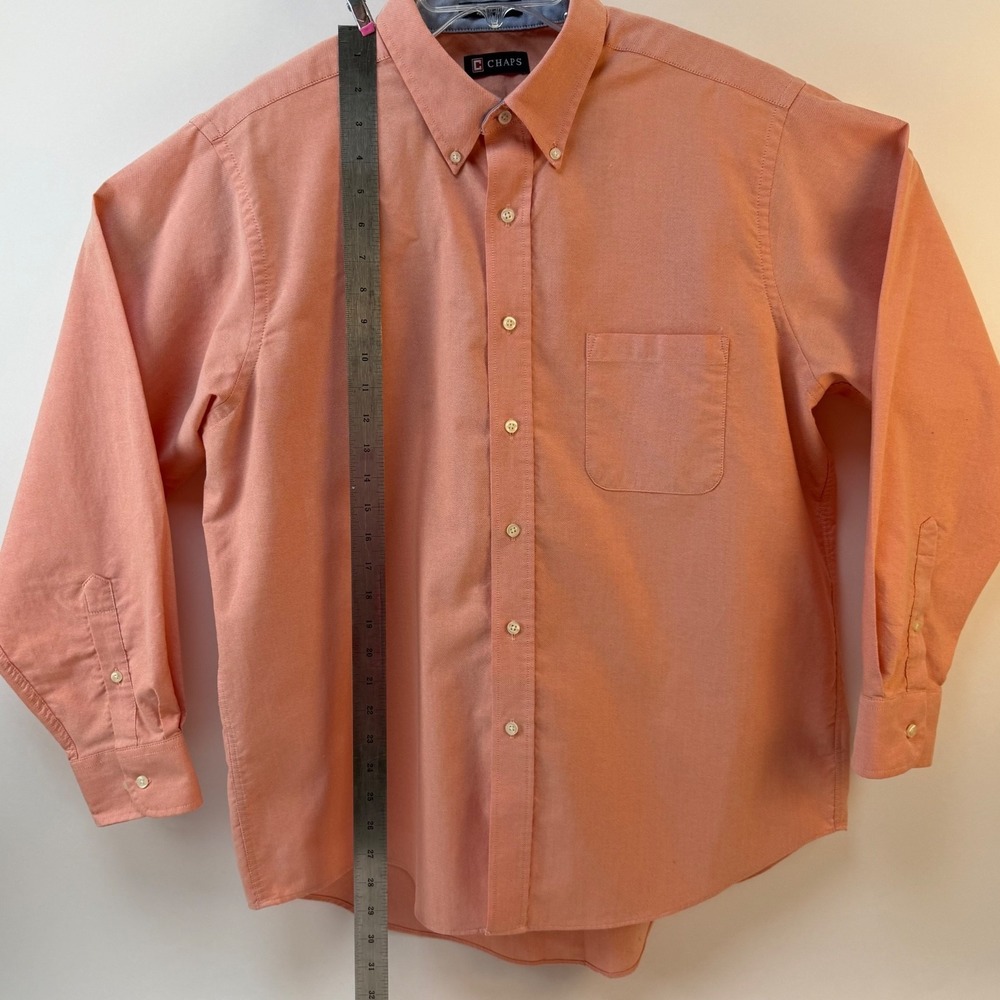 Lot of 2 1-Chaps & 1 Merona Mens XL Cotton Button Down Shirts with front Pocket - Picture 8 of 16